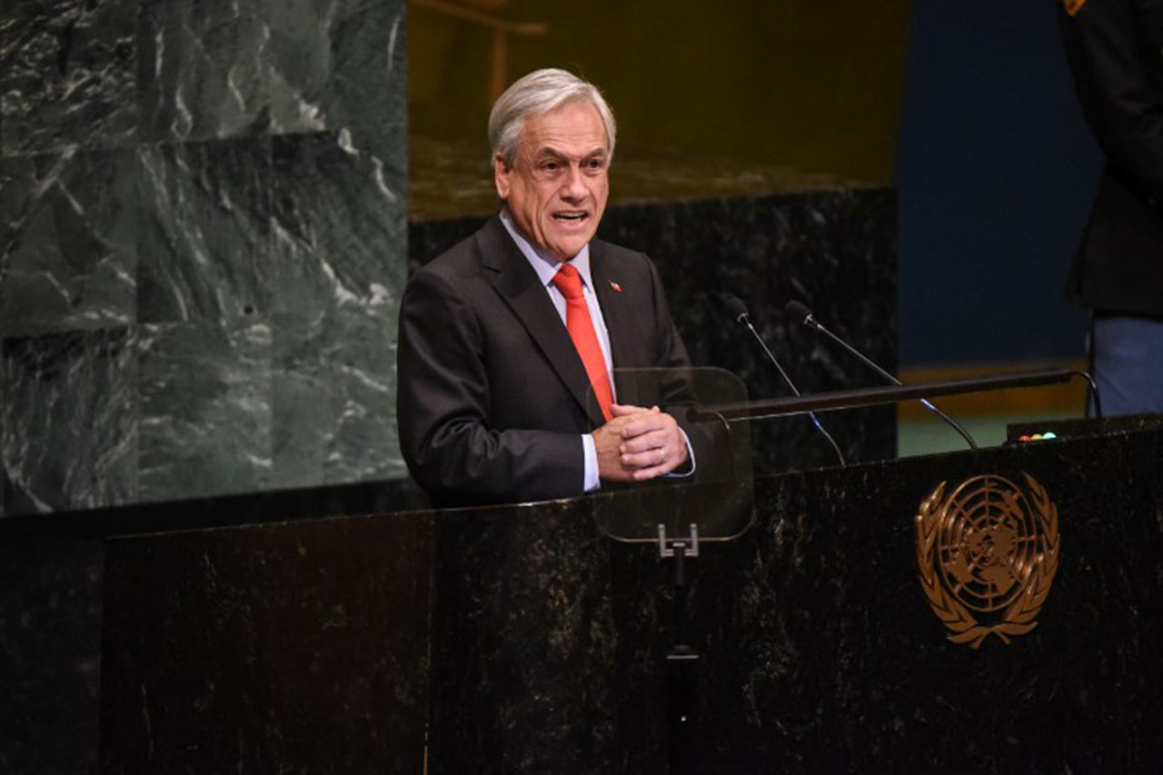 En la foto el presidente de Chile, Sebastian Piñera