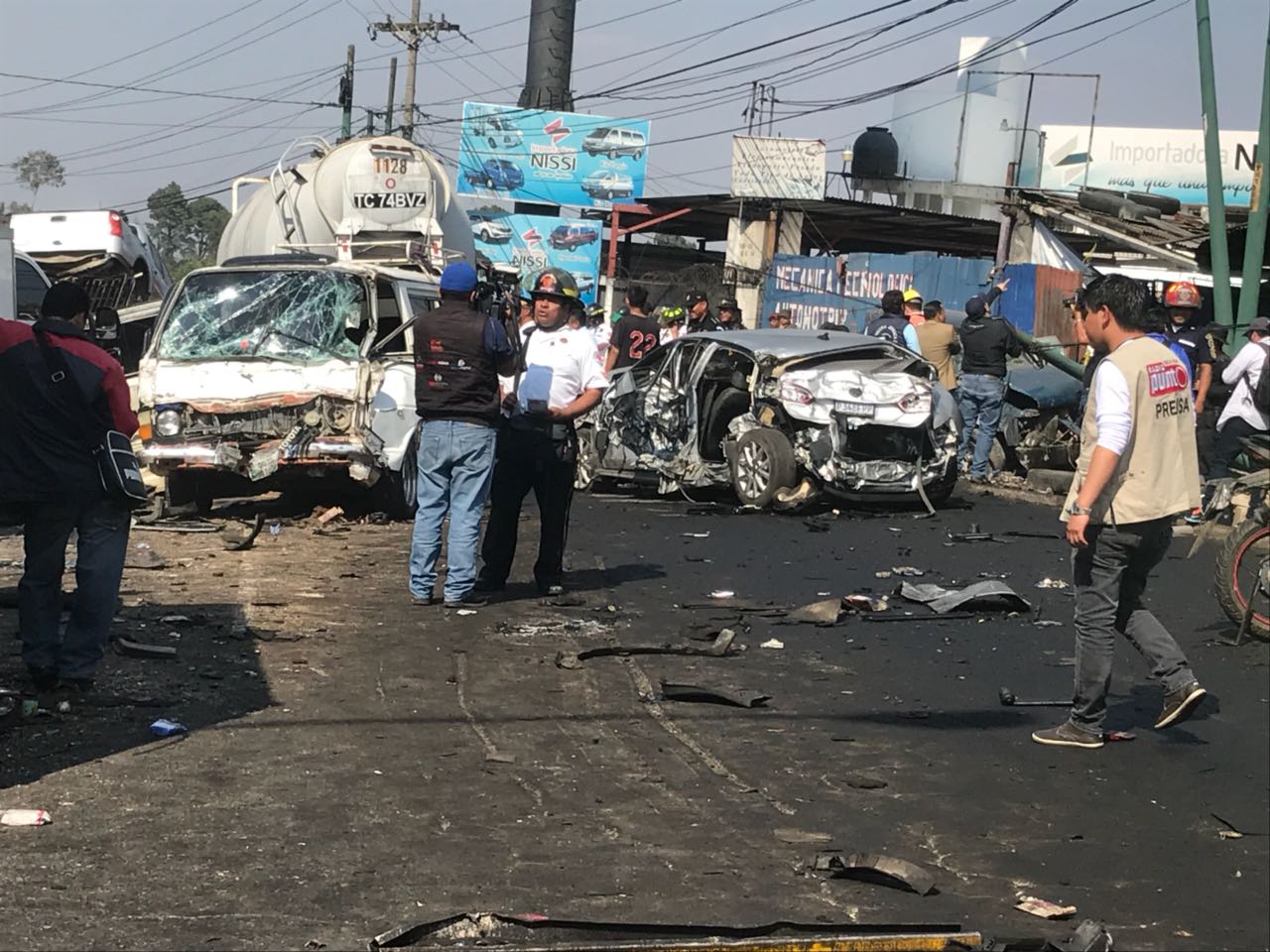 Los diez accidentes de tránsito más fuertes registrados en Guatemala