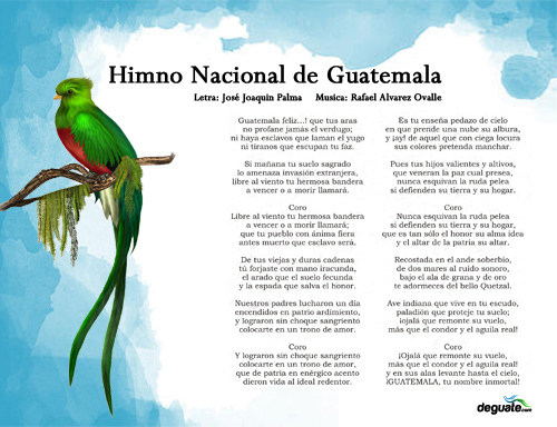 Letra Del Himno De Guatemala 8725