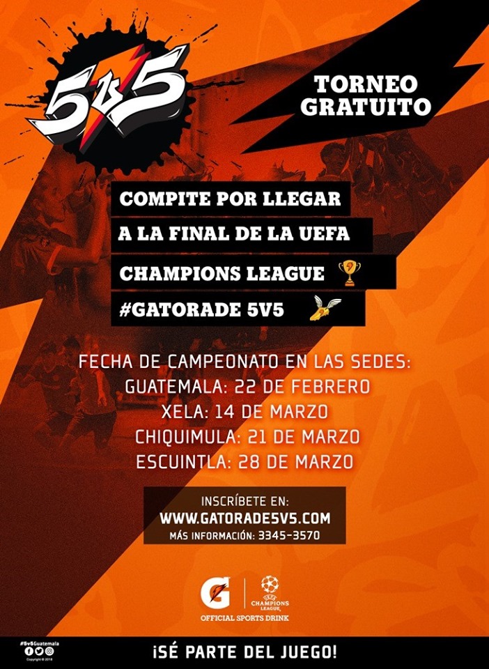 Torneo de Fútbol Gatorade 5v5