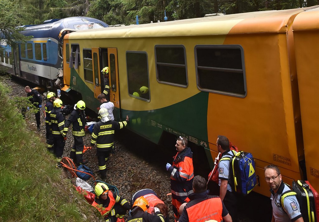 Accidente de tren en República Checa