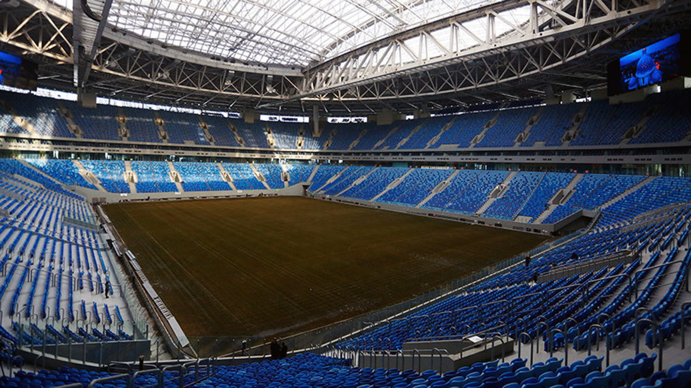 Estadio de San Petersburgo vuelve a cambiar su césped con vistas al Mundial-2018