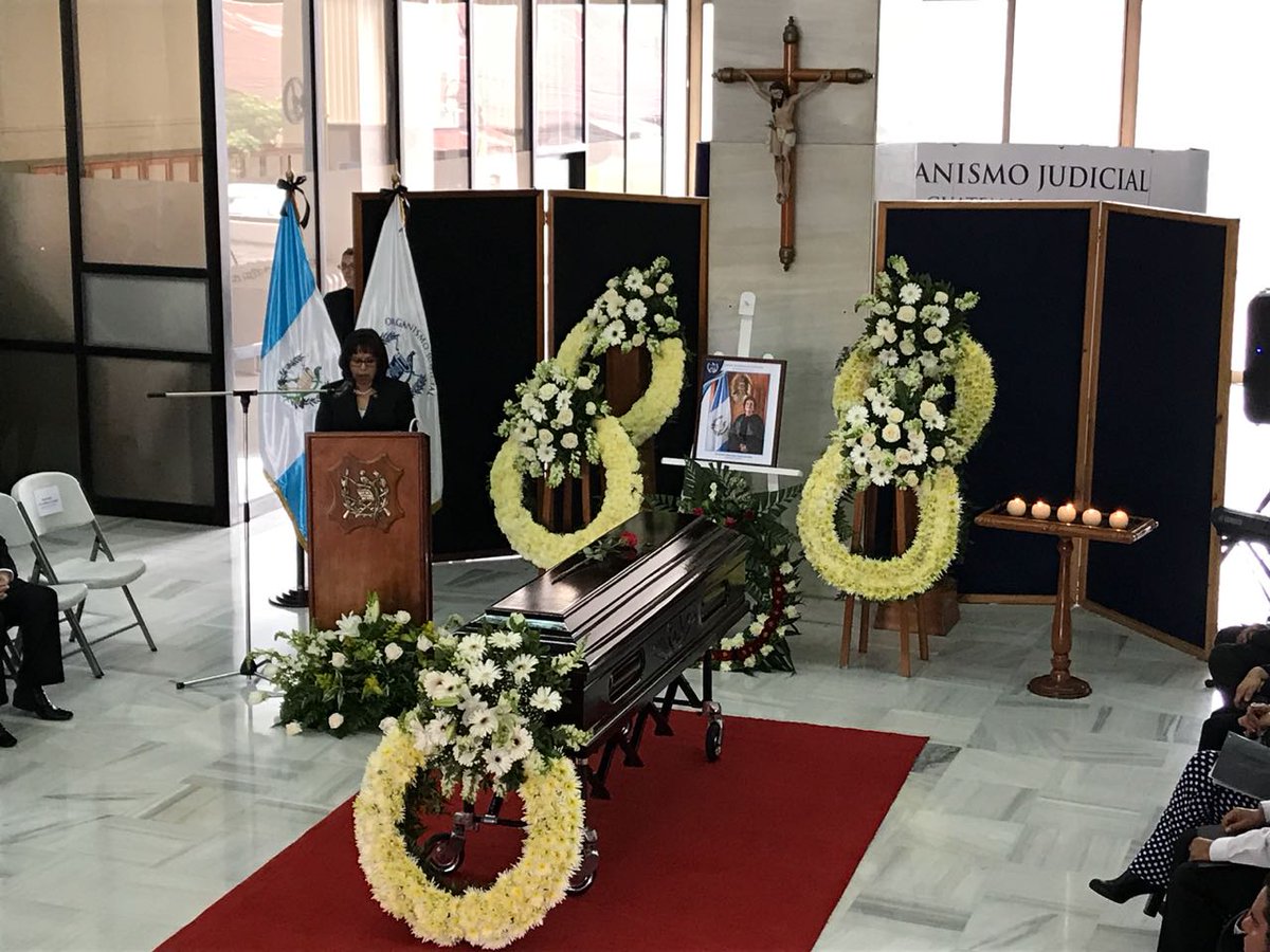 Honras fúnebres de magistrada Elizabeth García