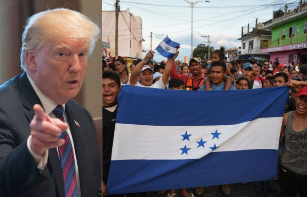 Donald Trump Caravana Migrantes Hondureños