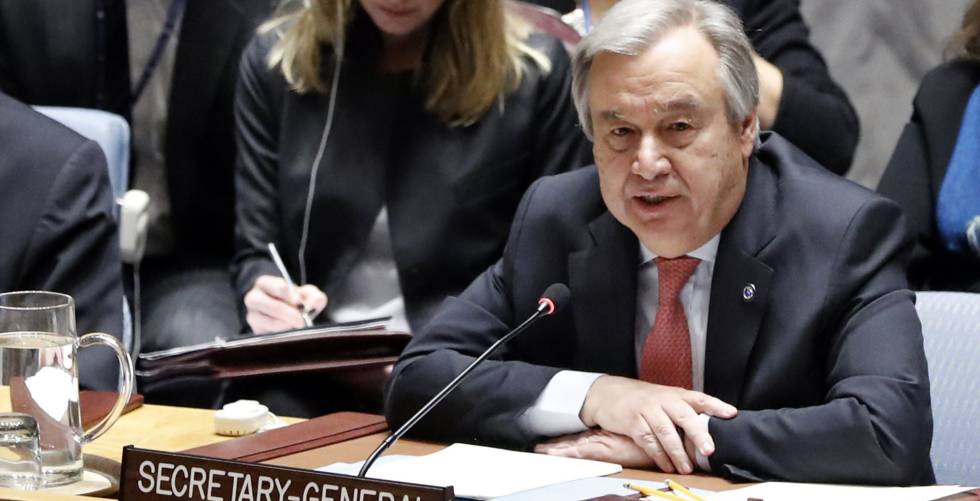 El secretario de la ONU, António Guterres