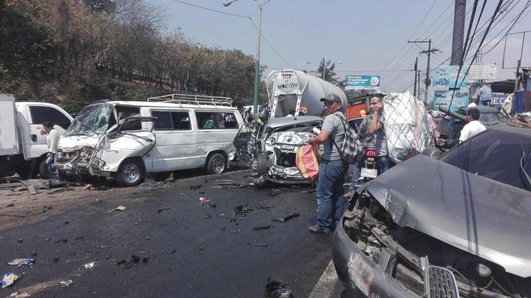 Los diez accidentes de tránsito más fuertes registrados en Guatemala