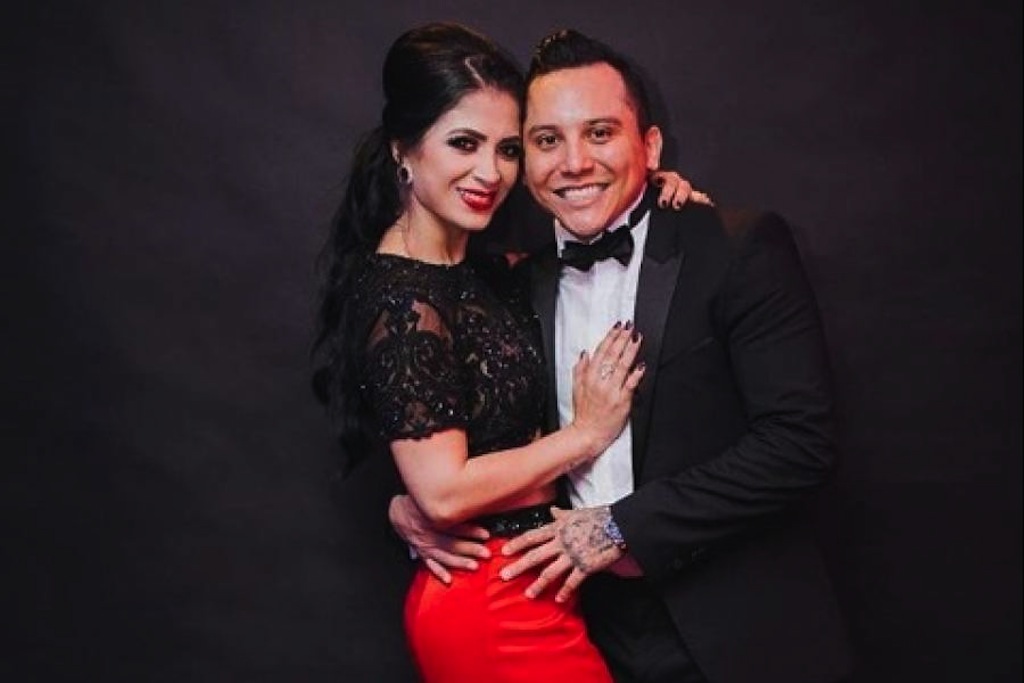 Kimberly Flores y Edwin Luna