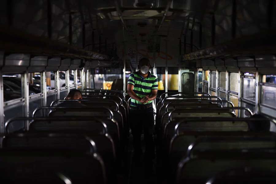 Interior de bus extraurbano