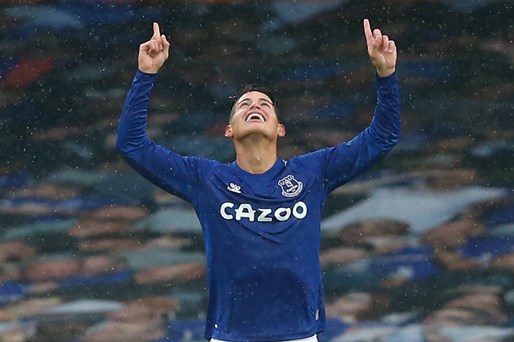 Everton gana al ritmo de James Rodríguez