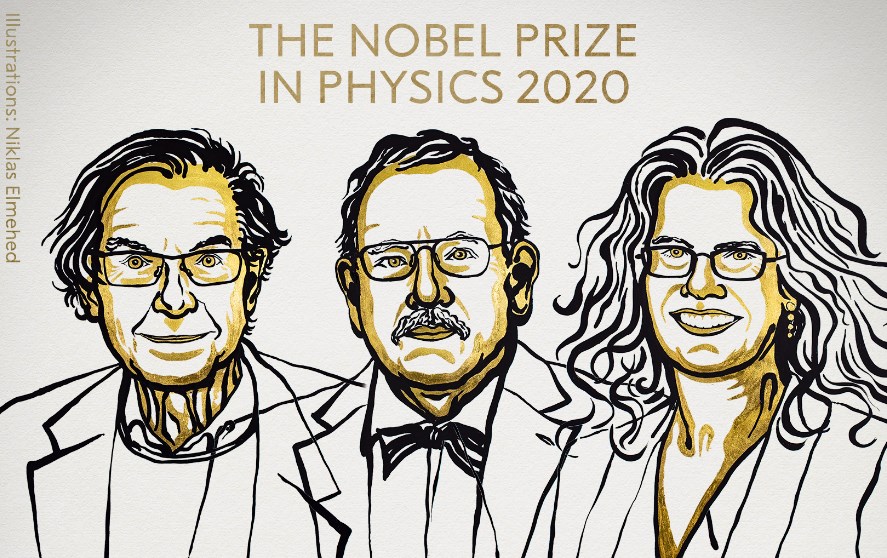 Roger Penrose, Reinhard Genzel y Andrea Ghez, ganadores del Premio Nobel de Física 2020