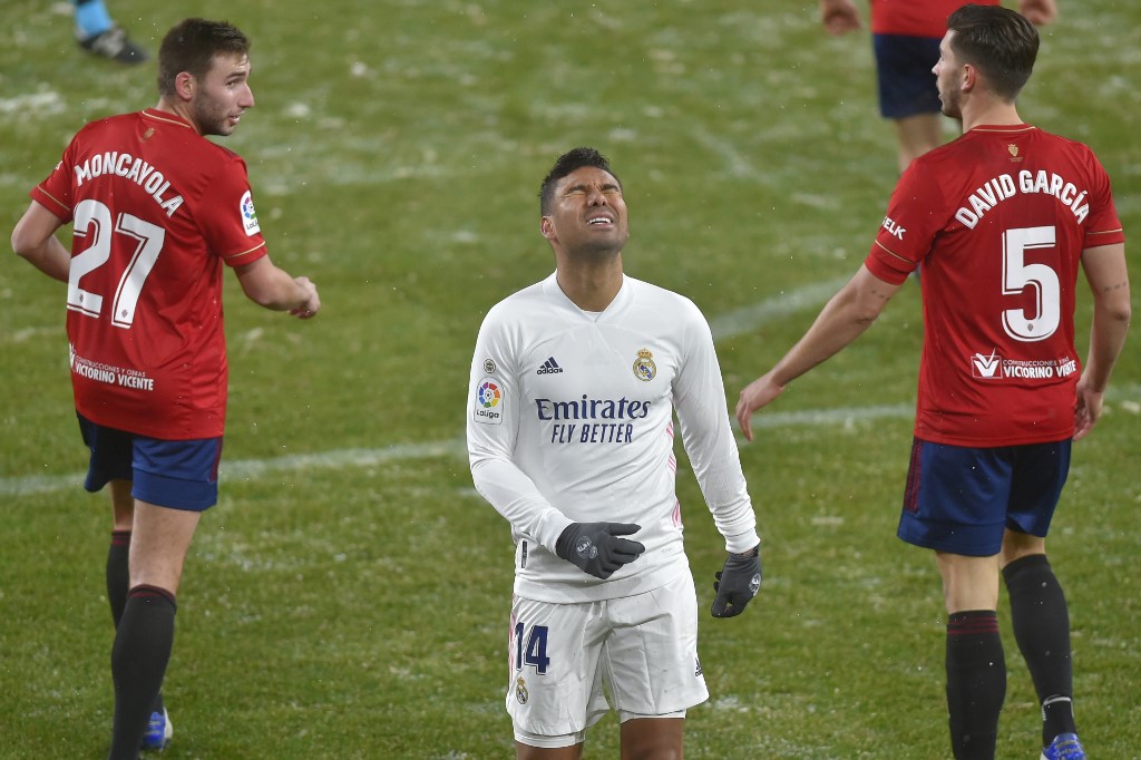 Real Madrid empata en su visita a Pamplona