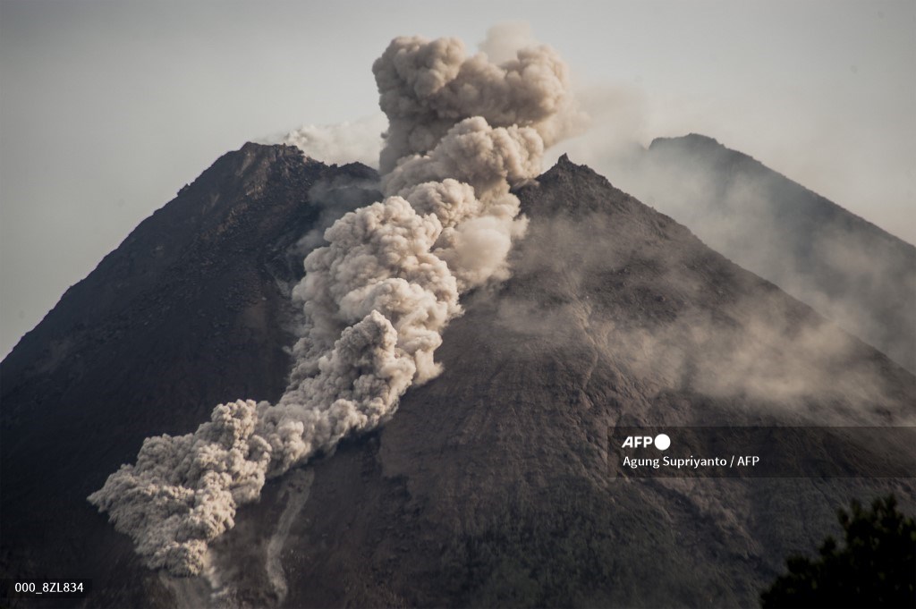 Volcán Merapi, en Indonesia