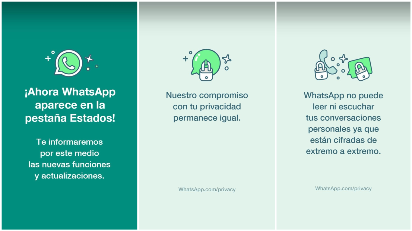 Whatsapp Coloca Estados Informa Sobre Actualizaciones Y Privacidad 8444