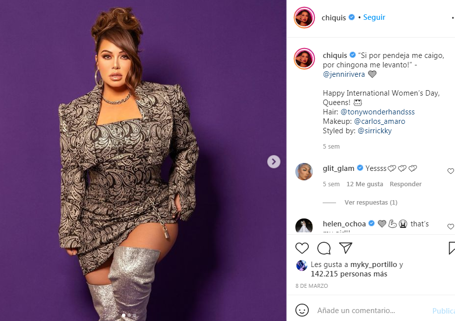 Chiquis Rivera y el ajustado enterizo negro que deformó su figura