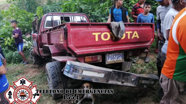 accidente en San MIguel Tucurú, Alta Verapaz