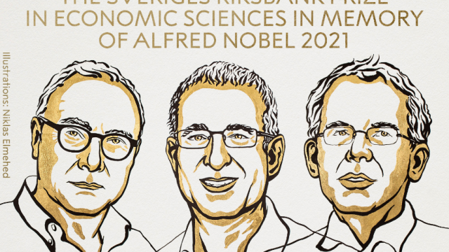 David Card, Joshua Angrist y Guido Imbens ganadores del Premio Nobel de Economía 2021