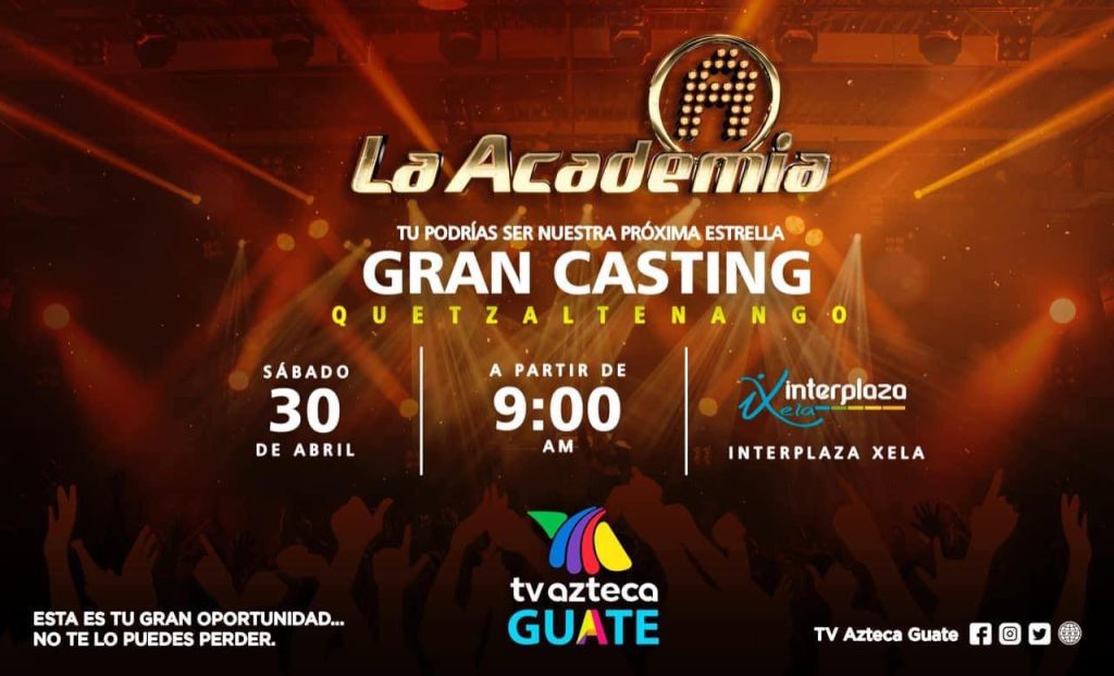 Fecha, hora y lugar del casting de La Academia en Guatemala