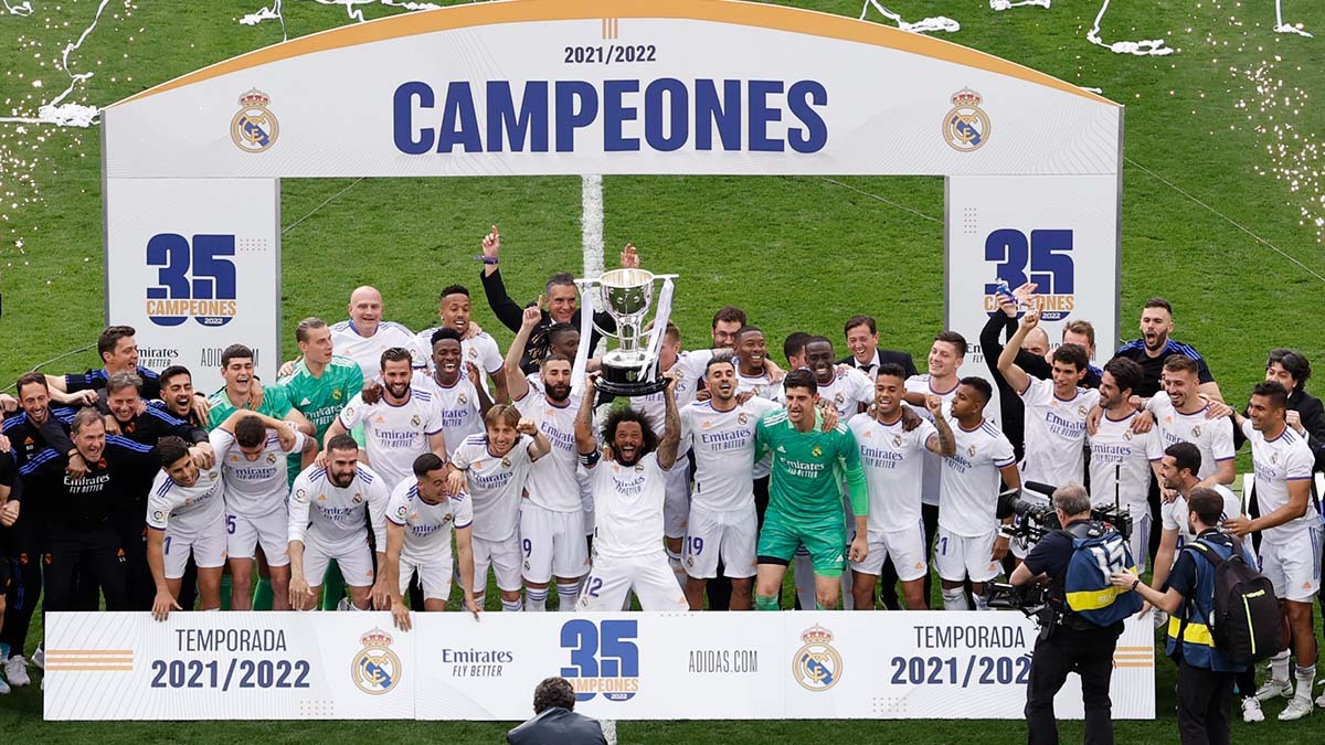 Real Madrid campeón Liga española 2021/2022