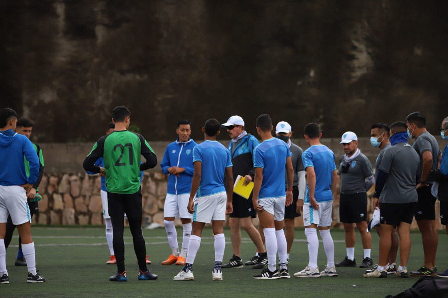 Entrenamiento de la selección Sub-20 de Guatemala