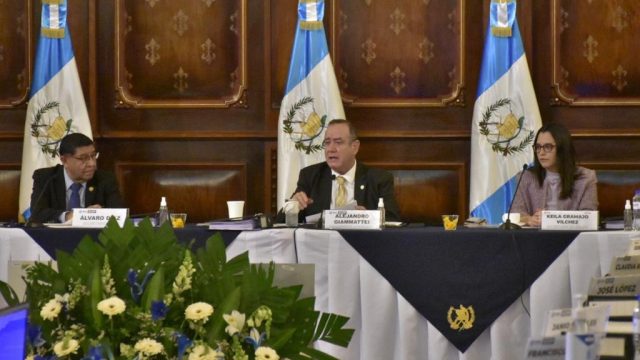 presidente Alejandro Giammattei en tercera reunión ordinaria del Conadur