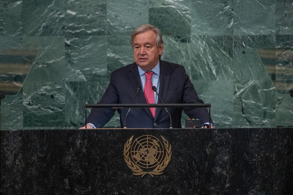 Antonio Guterres en la Asamblea General de la ONU 2022