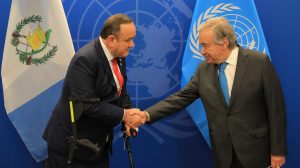 presidente Alejandro Giammattei se reúne con secretario general de la ONU, septiembre 2022